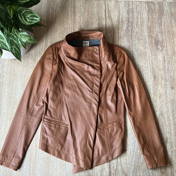 HH haute hippie Leather Jacket Size L - Picture 3 of 16